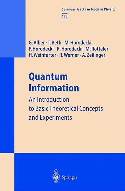 Quantum Information: An Introduction to Basic Theoretical Concepts and Experiments (Paperback, Softcover Repri)