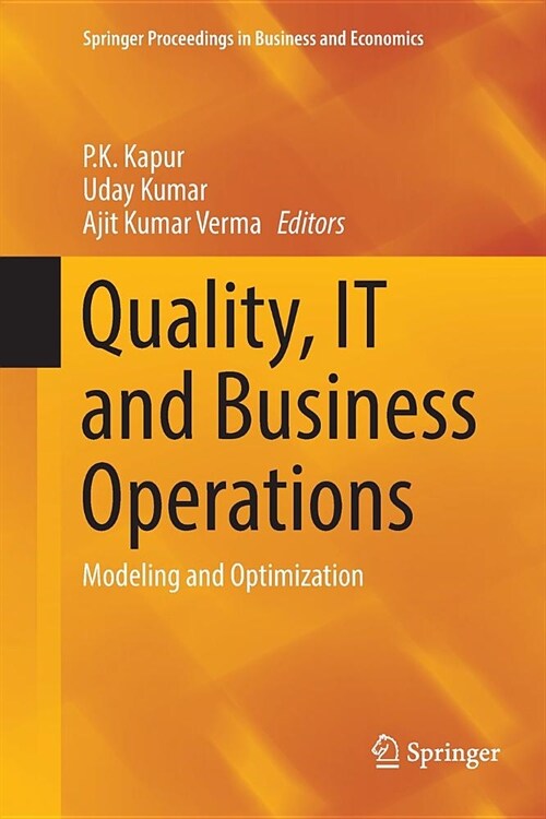 Quality, It and Business Operations: Modeling and Optimization (Paperback, Softcover Repri)
