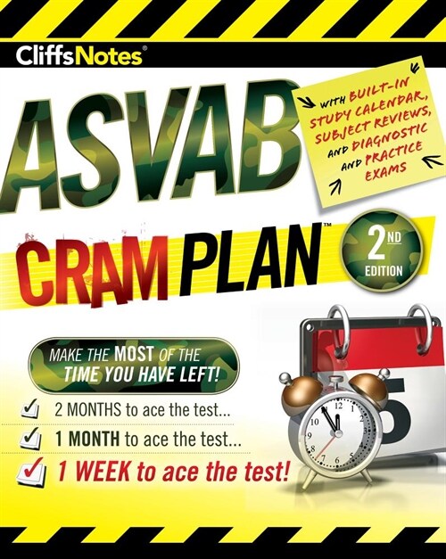 CliffsNotes ASVAB Cram Plan: CliffsNotes Cram Plan (Paperback, 2, Second Edition)