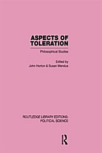 Aspects of Toleration (Paperback)