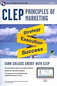 Clep(r) Principles of Marketing Book + Online (Paperback, 6, Green)