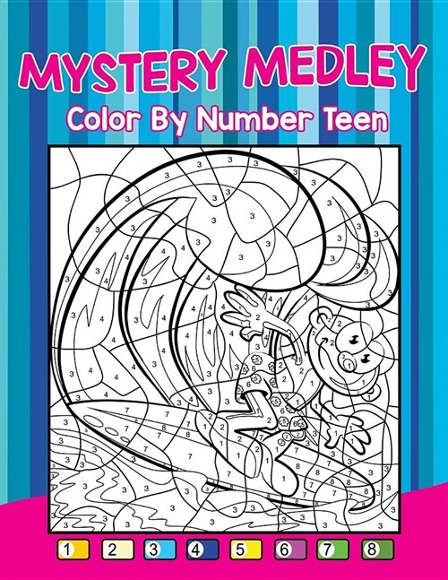 Mystery Medley: Color by Number Teen (Paperback)