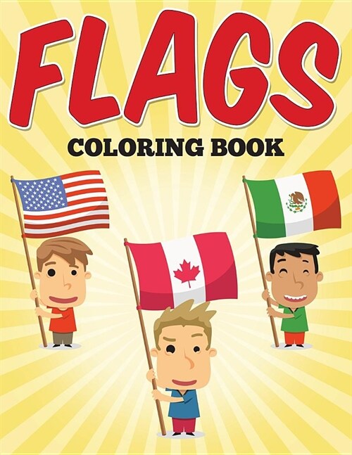 Flags Coloring Book (Paperback)