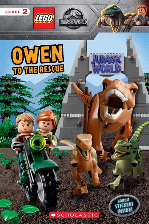 Owen to the Rescue (Lego Jurassic World: Reader with Stickers) [With Stickers] (Paperback)