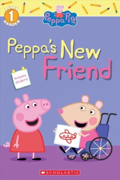Peppas New Friend (Peppa Pig Level 1 Reader with Stickers) (Paperback)