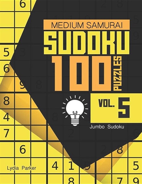 Medium Samurai Sudoku 100 Puzzles Vol.5: Jumbo Sudoku (Paperback)