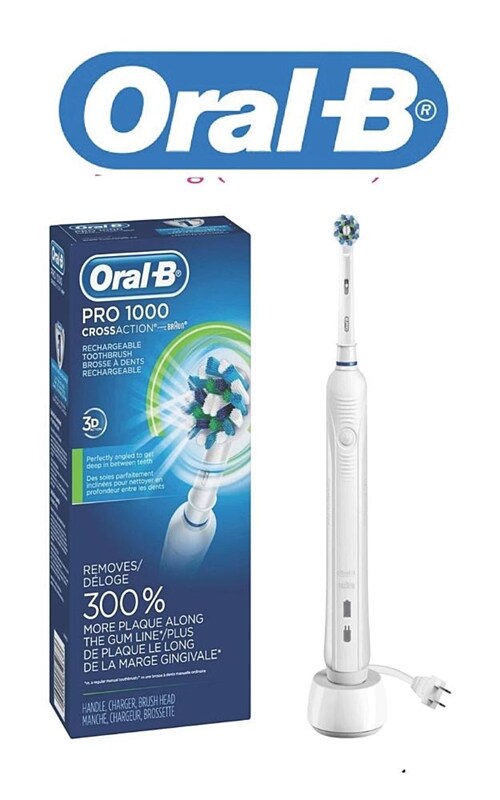 알라딘: Oral-B: Oral-B White Pro 1000 Power Rechargeable Electric Toothbrush,  Powered by Braun (Paperback)