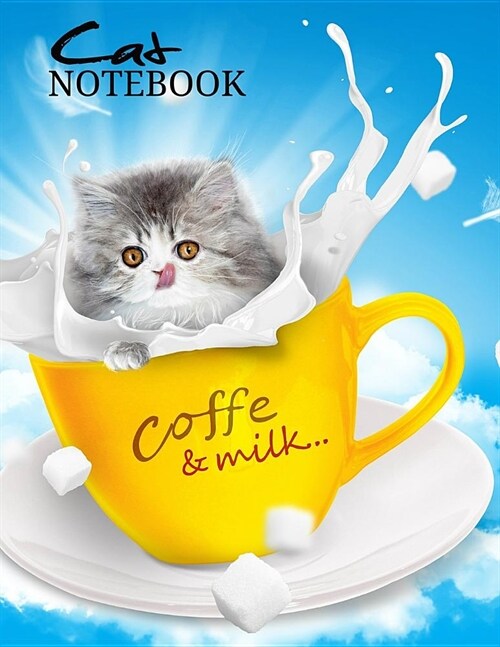 Cat Composition Notebook: Writing Composition 120 Blank Lined Pages for Jotting, Homework and Note Taking 8.5x11 Crisp White Paper Office & Desk (Paperback)