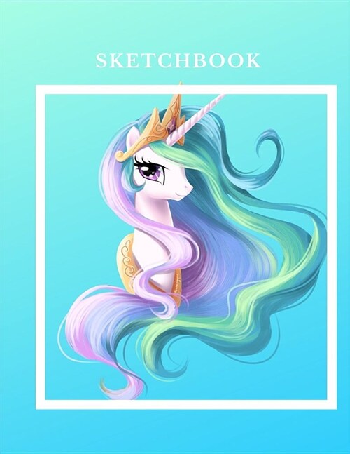 Sketchbook: A Beautiful Unicorn Themed Personalized Artist Sketch Book Notebook and Blank Paper for Drawing, Painting Creative Doo (Paperback)