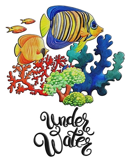 Under Water 2019: 2019 Planner Calendar Goal Planner Daily Planner Tropical Fish White Cover (Paperback)