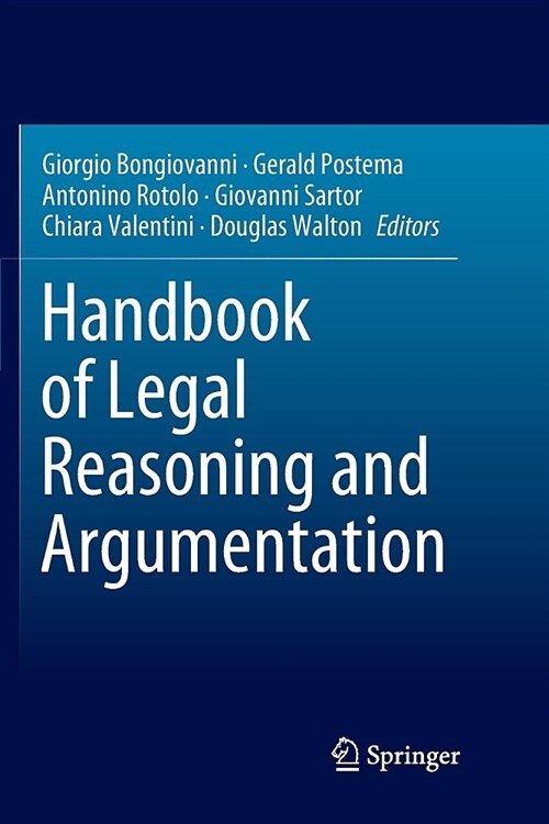 Handbook of Legal Reasoning and Argumentation (Paperback)