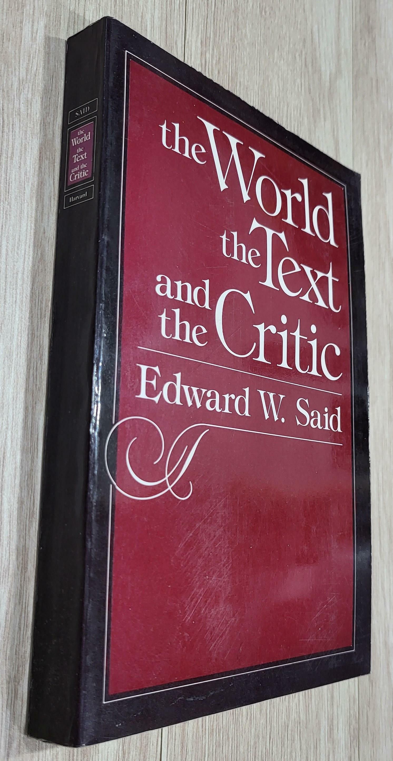 [중고] The World, the Text, and the Critic (Paperback)