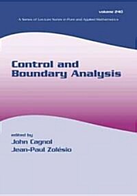 Control and Boundary Analysis (Paperback)