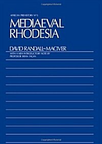 Medieval Rhodesia (Hardcover)