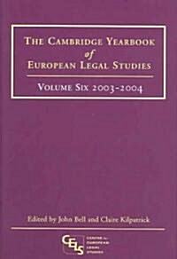 The Cambridge Yearbook of European Legal Studies (Hardcover)
