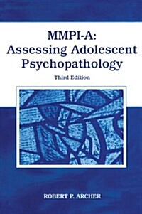 MMPI-A: Assessing Adolescent Psychopathology (Hardcover, 3, Revised)