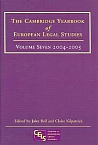 Cambridge Yearbook of European Legal Studies (Hardcover)