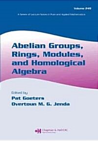 Abelian Groups, Rings, Modules, and Homological Algebra (Hardcover)