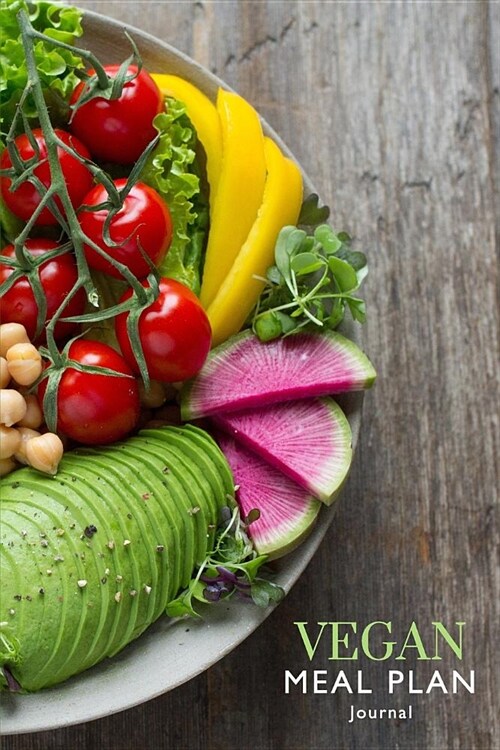 Vegan Meal Plan Journal Salad Theme (Paperback)