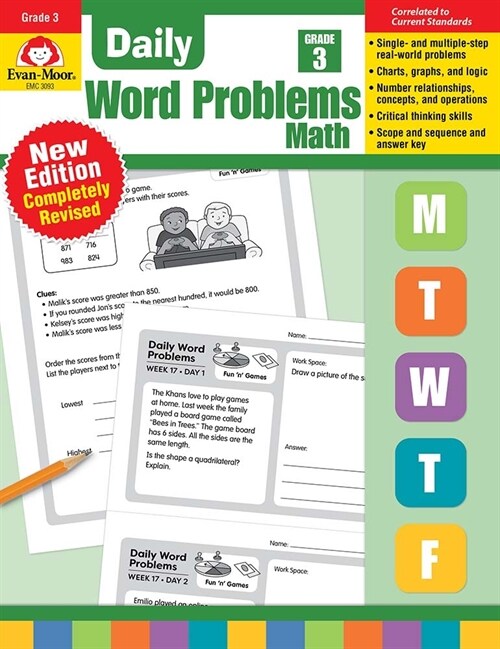 Daily Word Problems Math, Grade 3 Teacher Edition (Paperback, Teacher)