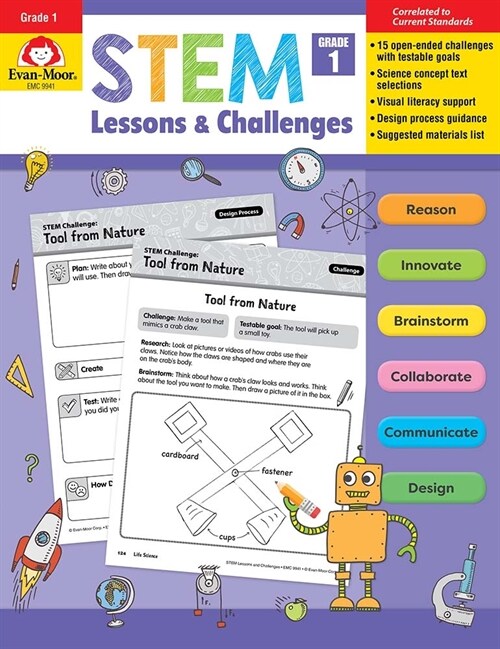 Stem Lessons and Challenges, Grade 1 Teacher Resource (Paperback, Teacher)