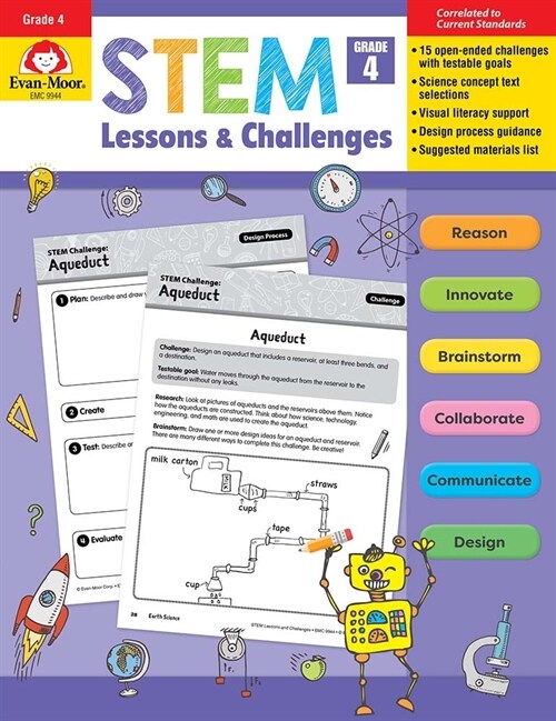 Stem Lessons and Challenges, Grade 4 Teacher Resource (Paperback, Teacher)