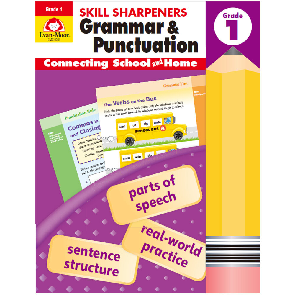 Skill Sharpeners: Grammar & Punctuation, Grade 1 Workbook (Paperback, Teacher)