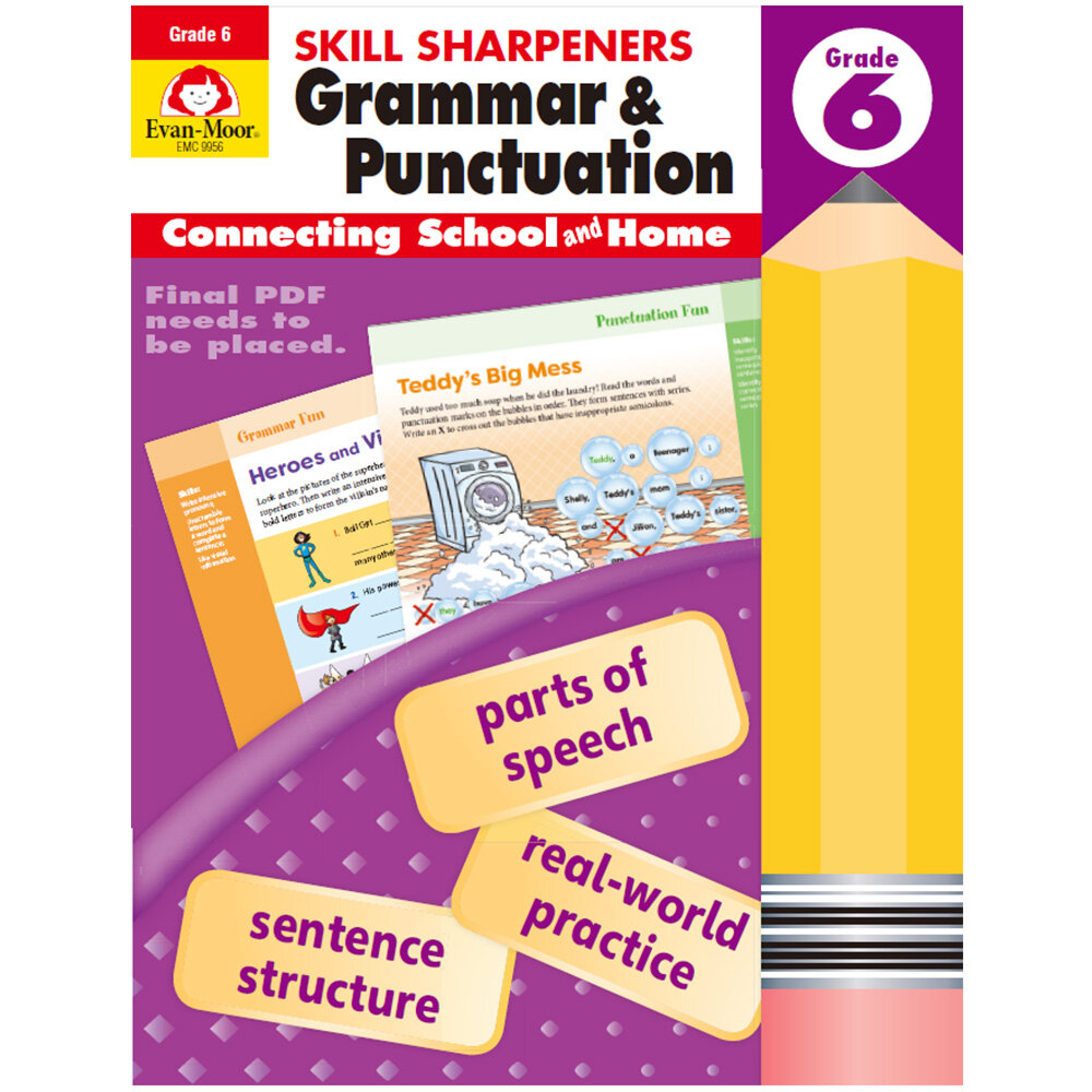 Skill Sharpeners: Grammar & Punctuation, Grade 6 Workbook (Paperback, Teacher)