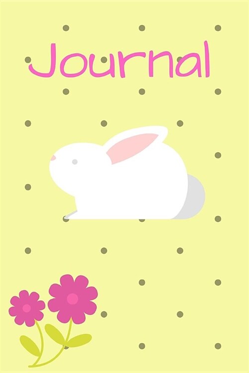 Journal: Rabbit Design, Pastel, Flower, 6x9, 200 Lined Pages (Paperback)