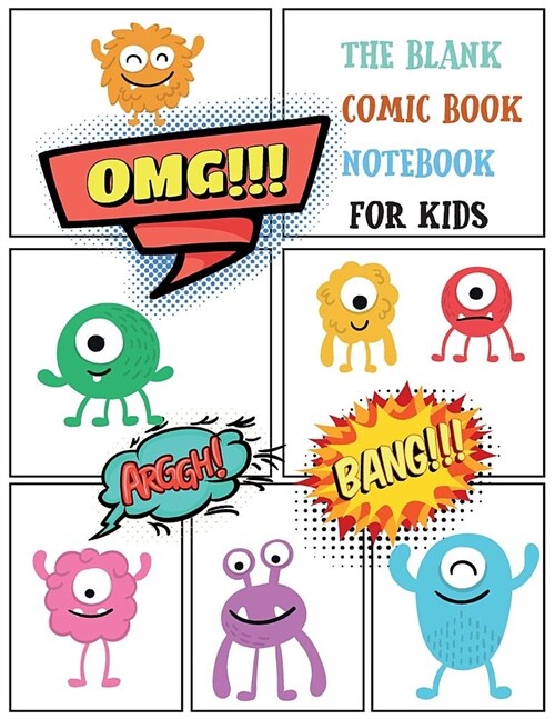 The Blank Comic Book Notebook for Kids: Monster Templates Comic Drawing a Large Notebook Sketchbook for Kids to Drawing (Paperback)