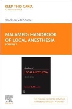 Handbook of Local Anesthesia Elsevier eBook on Vitalsource (Retail Access Card) (Hardcover, 7)