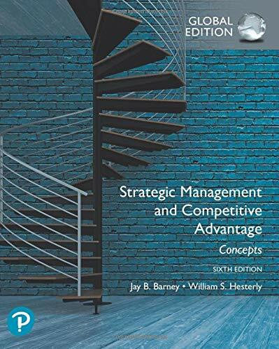 Strategic Management and Competitive Advantage: Concepts Global Edition (Paperback, 6 ed)