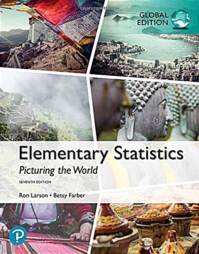 [중고] Elementary Statistics: Picturing the World, Global Edition (Paperback, 7 ed)