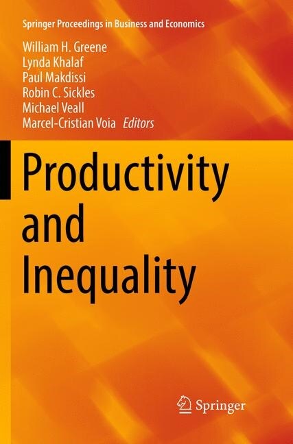 Productivity and Inequality (Paperback, Softcover Repri)