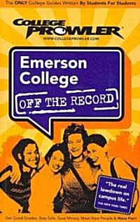 College Prowler Emerson College Off the Record (Paperback)