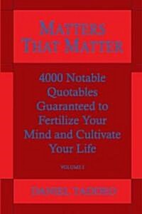 Matters That Matter (Paperback)