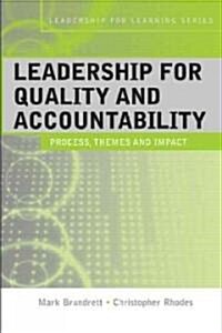 Leadership for Quality and Accountability in Education (Paperback)