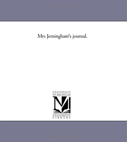 Mrs Jerninghams Journal. (Paperback)