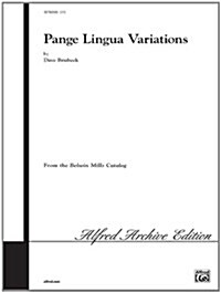 Pange Lingua Variations (Paperback)