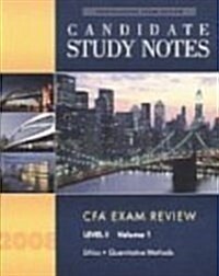 Candidate Study Notes CFA (Paperback, 1st)
