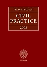 [중고] Blackstone‘s Civil Practice 2008 (Hardcover, Paperback, PCK)
