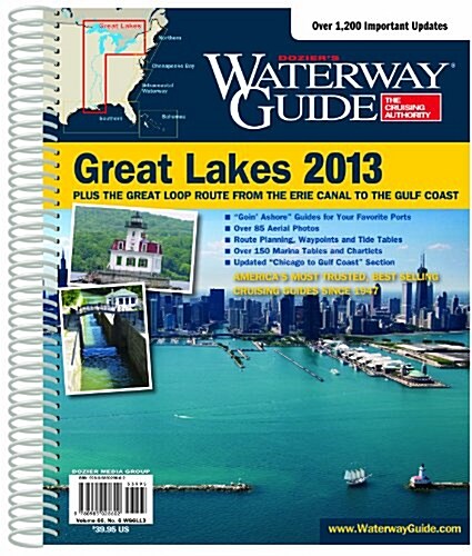 Doziers Waterway Guide Great Lakes 2013 (Paperback, Spiral)