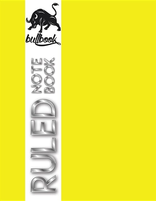 Ruled Notebook: Basics College Wide Ruled Composition Notebook Journal Yellow Cover (Paperback)