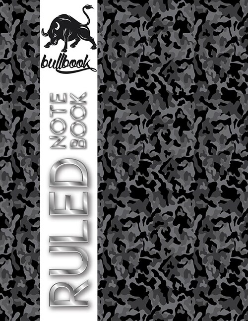 Ruled Notebook: Basics College Wide Ruled Composition Notebook Journal Black Military Cover (Paperback)