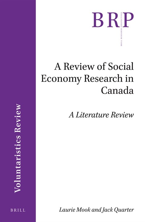 A Review of Social Economy Research in Canada (Paperback)