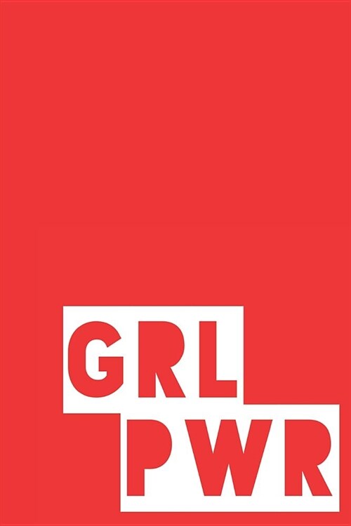 Grl Pwr: 105 Page Dot Grid Journal: 6x9 Cherry Red Cover (Paperback)