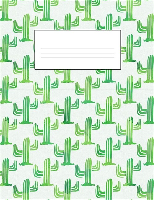 Blank Notebook Journal: Cactus Plant (Paperback)