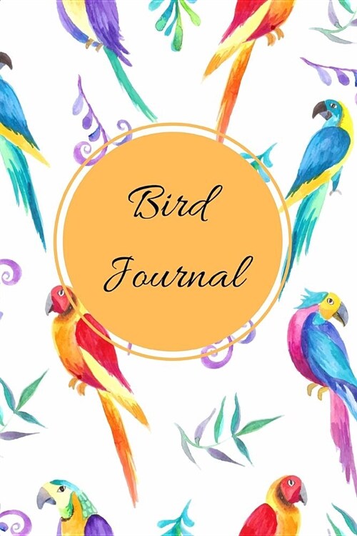 Bird Journal: A White and Gold Themed Bird Watching Logbook, Notebook, Journal, Diary and Guide Perfect for Birders and Birdwatchers (Paperback)