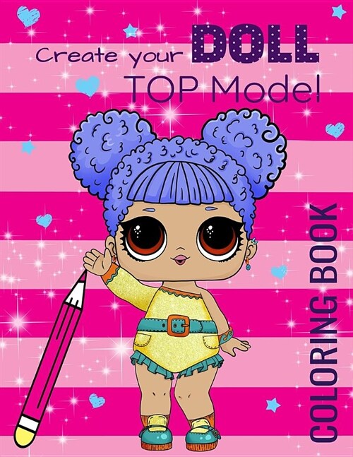 Create Your Doll Top Model: Coloring Book (Paperback)