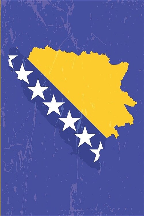 Bosnia and Herzegovina Flag Journal: Blank Lined Notebook to Write in (Paperback)